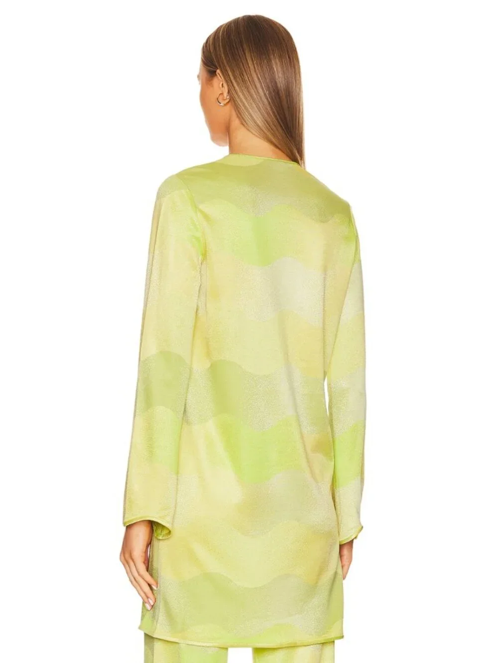 ALEXIS Bia Duster Top Angelika Pants Set Lime Waves XS Excellent $893 MSRP